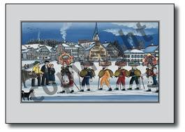 Silvesterchläuse in Stein